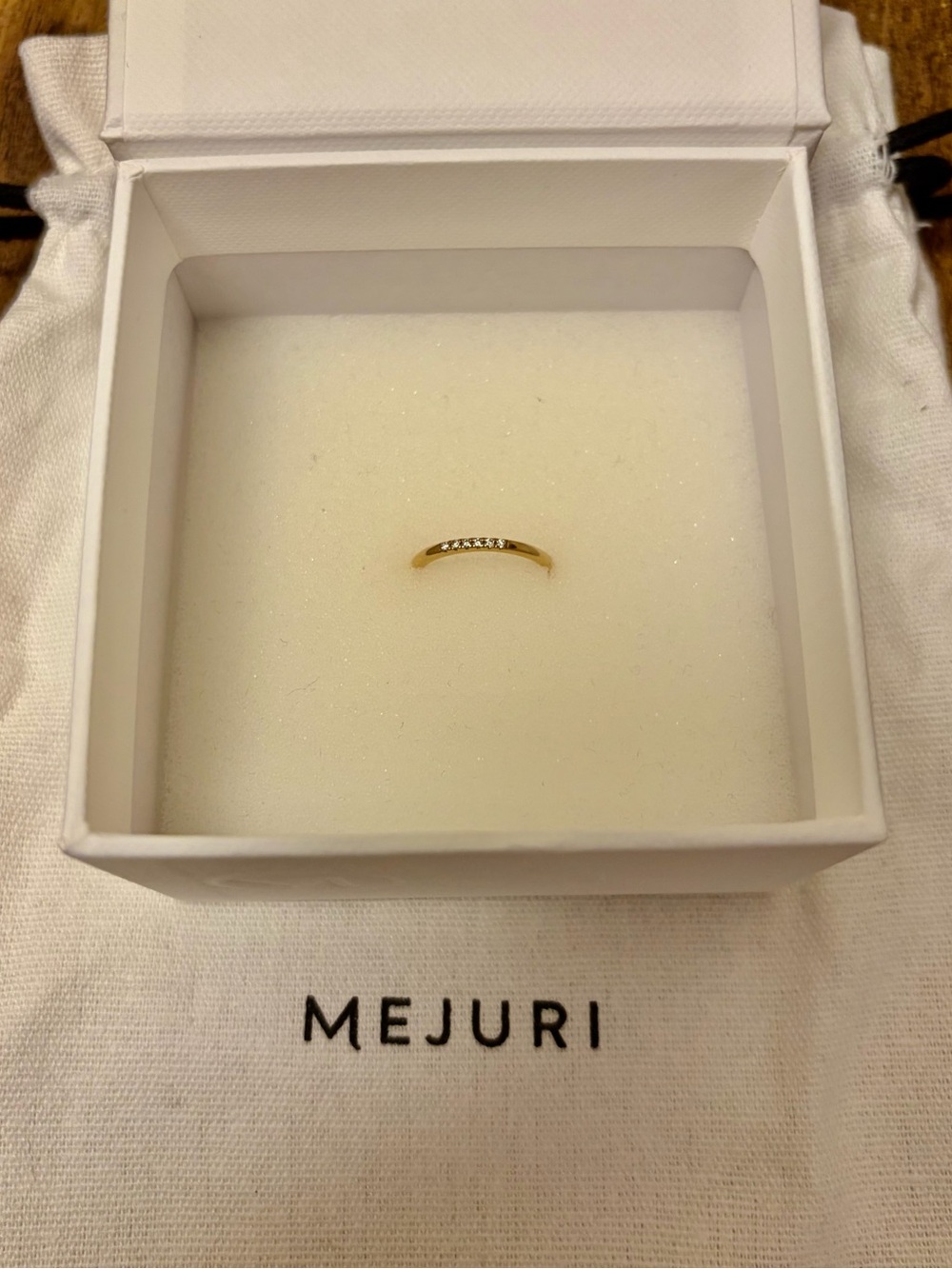 Mejuri Gold Diamonds Line Ring